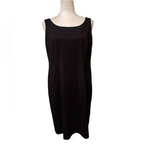 Jessica Howard Black Fitted Dress Size 12 Petite Sleeveless